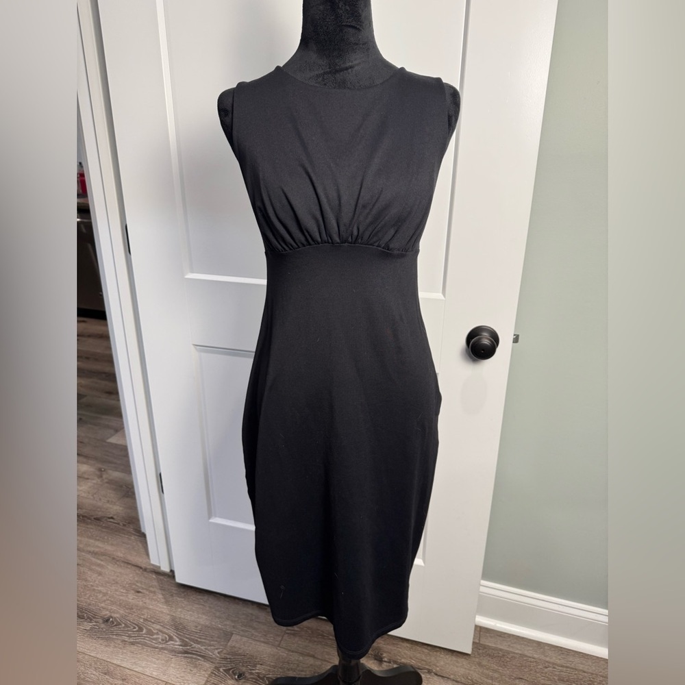 Susana Monaco Elegant Black Sleeveless Dress form fitting